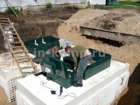 Строительство канализационных очистных сооружений 6м3/сут